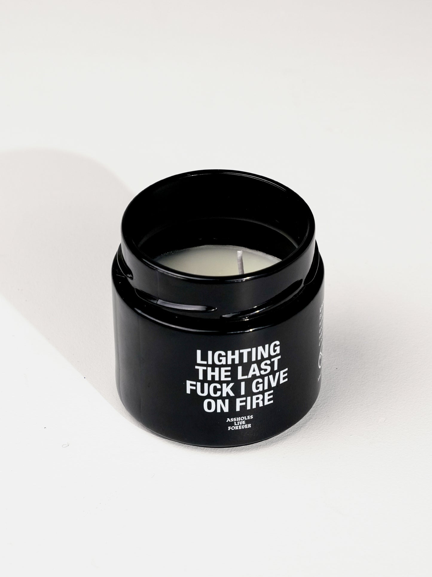 SCENTED CANDLE/ Lighting the Last Fuck I Give on Fire