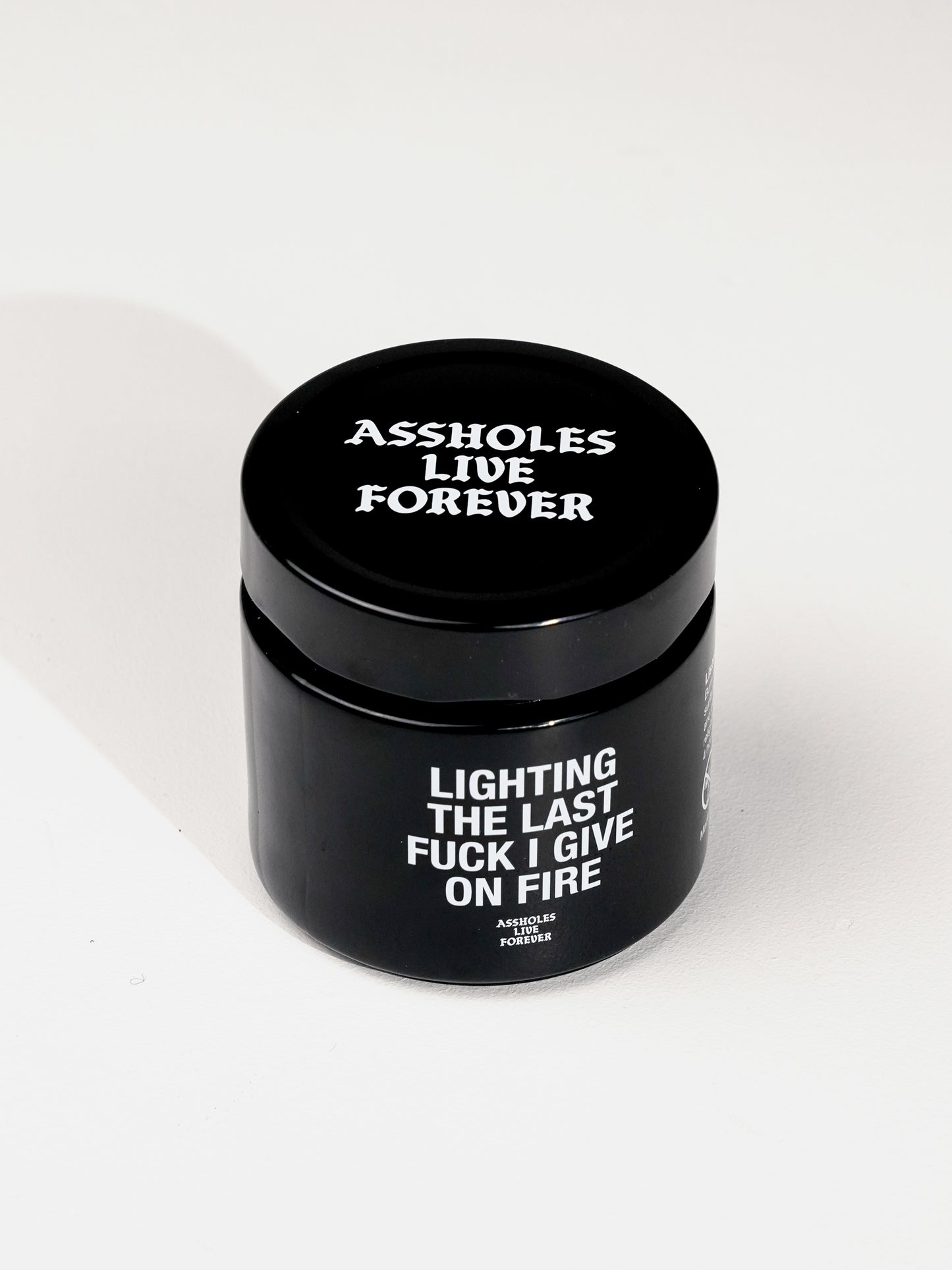 SCENTED CANDLE/ Lighting the Last Fuck I Give on Fire