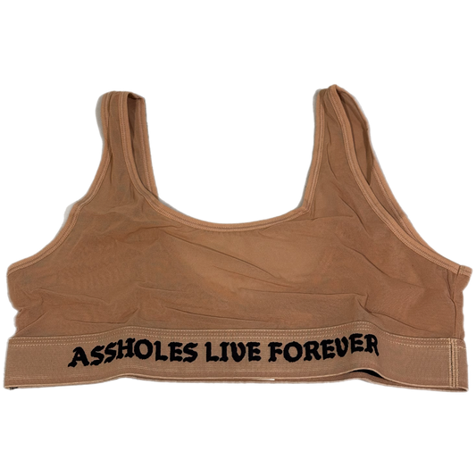 A.L.F. - Beige Mesh Sports Bra