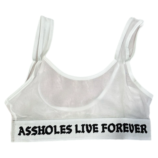 A.L.F - White Mesh Sports Bra (Linda Finegold)