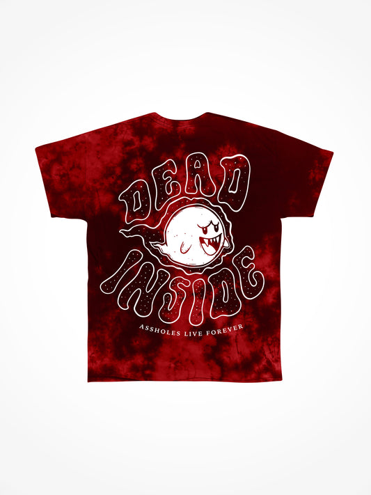 A.L.F. DEAD INSIDE BLOOD SPATTER TIE DYE TEE