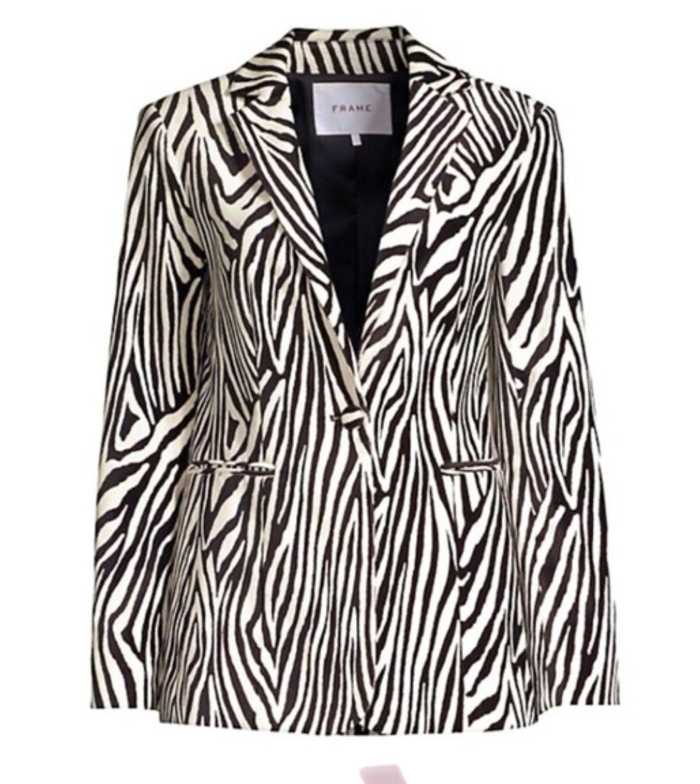 Frame Zebra Blazer