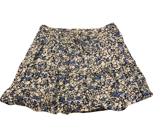 Zara Skort Black/Blue Flowers