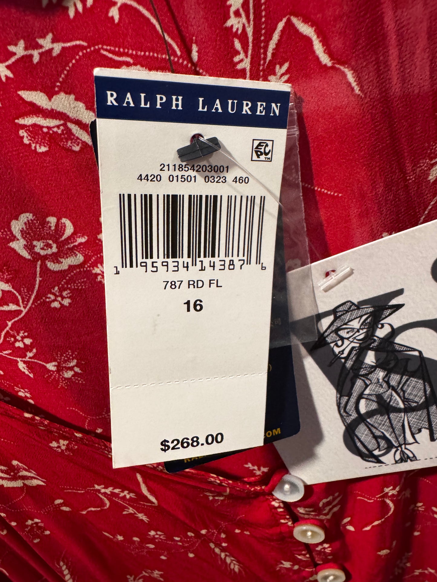 Ralph Lauren Red Floral Dress
