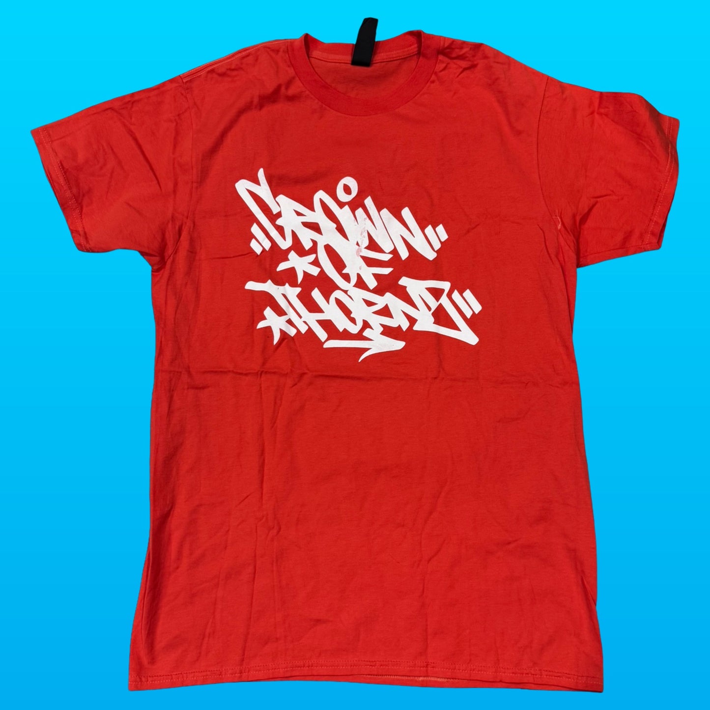 Crown of Thornz - Salmon Crewneck Handstyle Tee - Large