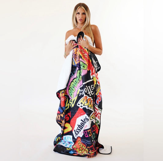 Assholes Live Forever - Throw Blanket (5ft x 5ft)