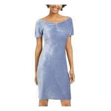Ultra Flirt Daytime Blue Velvet Dress