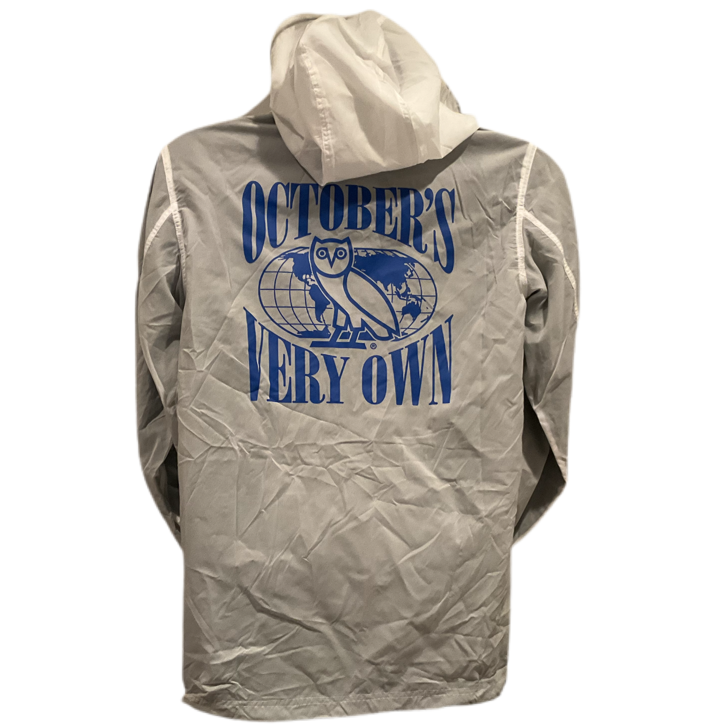 OVO - WHITE/BLACK WORLD TOUR TRANSLUCENT ZIP UP JACKET (XXL)