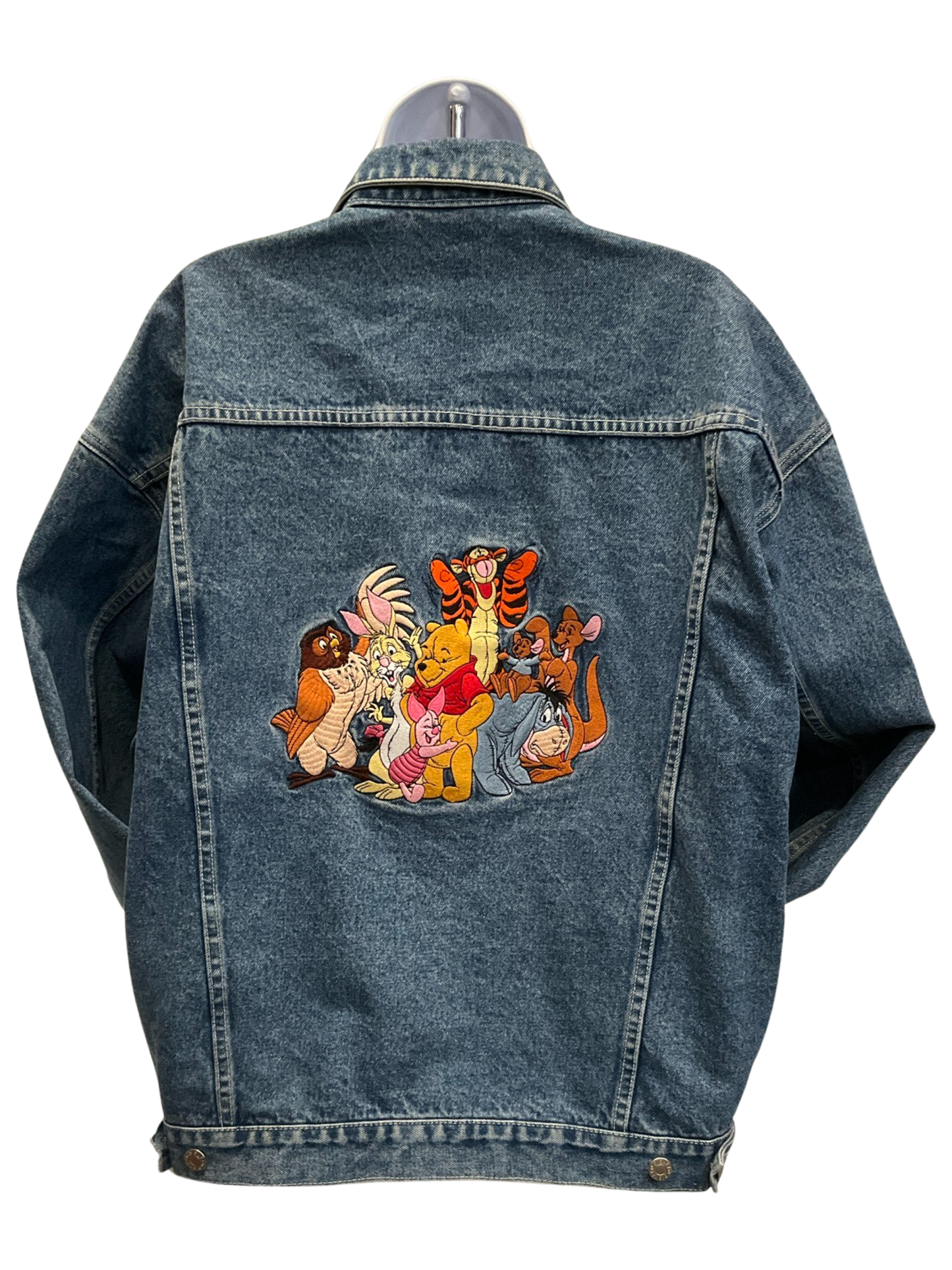 Disney Women's Blue Denim Jacket Winnie the Pooh
