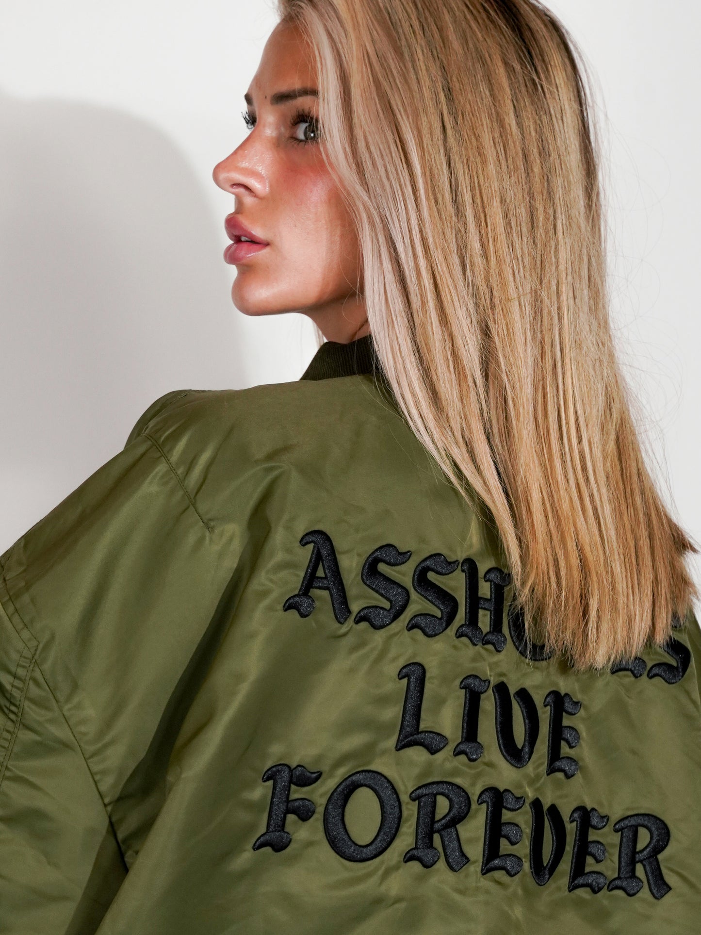 A.L.F. ARMY GREEN/TAN REVERSIBLE BOMBER JACKET