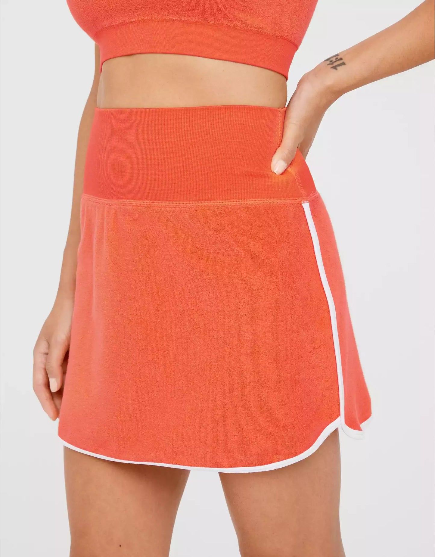 OFFLINE By Aerie Hole in One Terry Skirt/ Orange