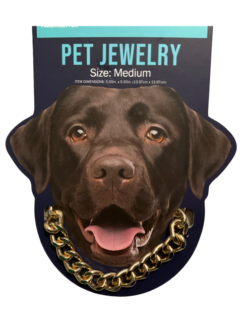 Pet Jewelry Yellow Gold Chain Link