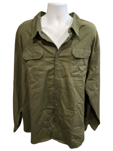 Wrangler Army Green Button Down Shirt