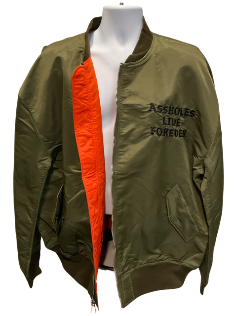 A.L.F. GREEN/ORANGE REVERSIBLE BOMBER JACKET