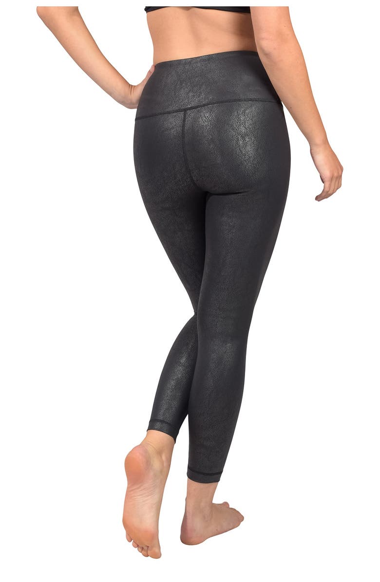 90 Degree by Reflex Faux Leather High Waisted Leggings