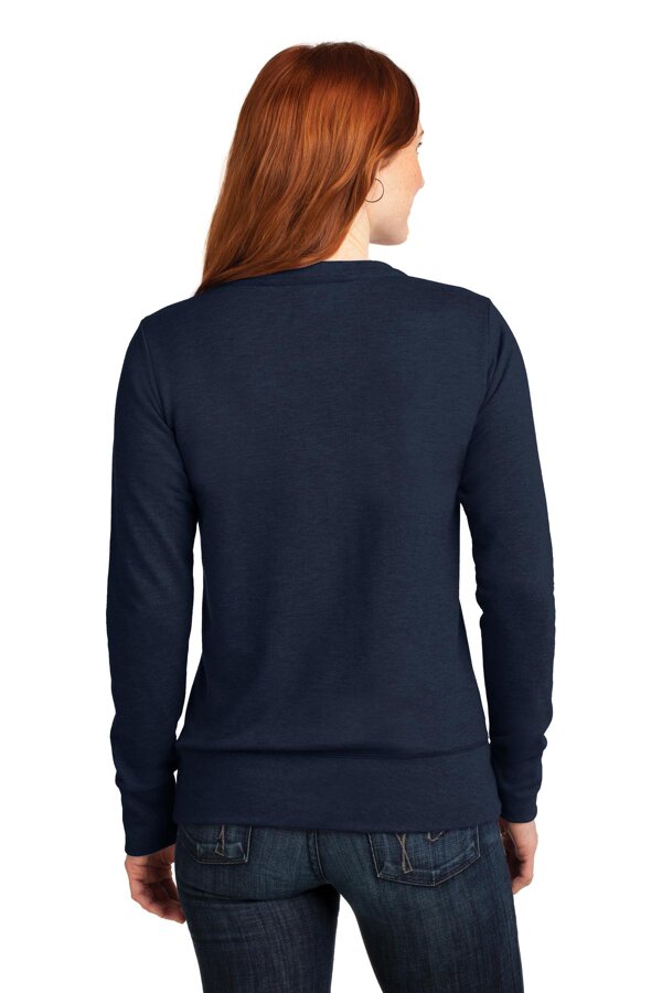 Anvil Women's French Terry Crewneck Sweatshirt (Navy)