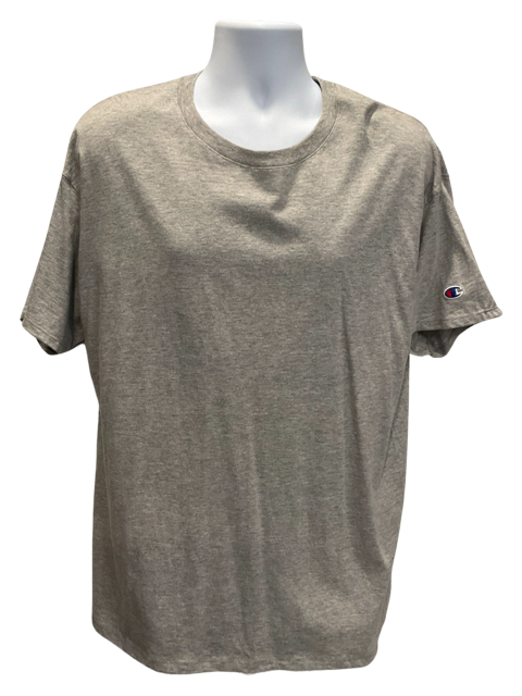 Champion Crew Neck Short Sleeve T-Shirt / Heather Gray