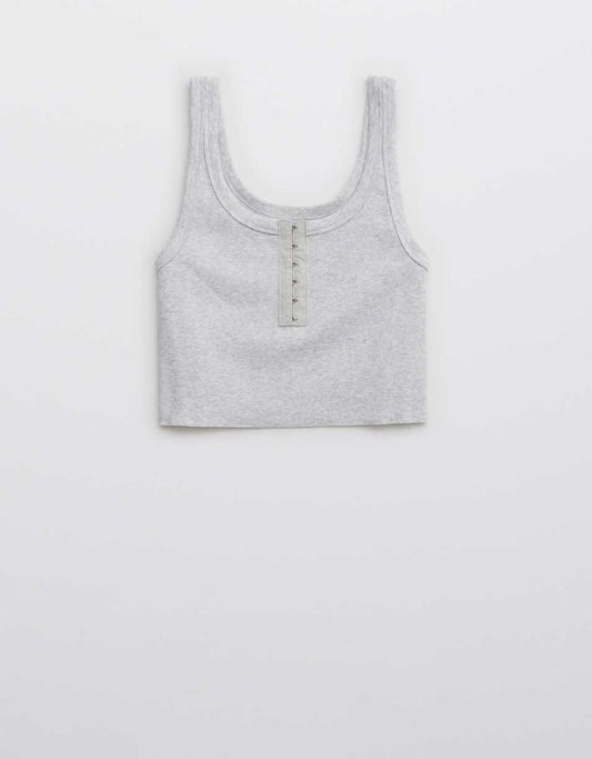 Aerie Hook & Eye Cropped Tank Top