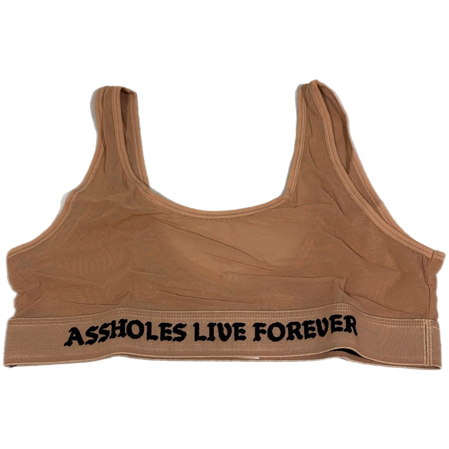 A.L.F. - Beige Mesh Sports Bra