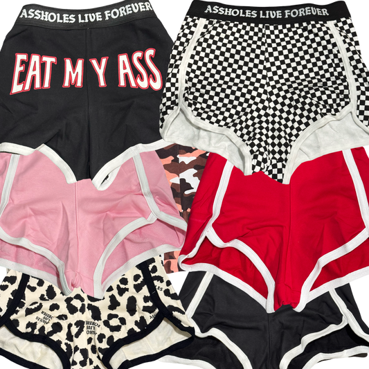 A.L.F. - Women's Cotton Varsity Booty Sleep Shorts