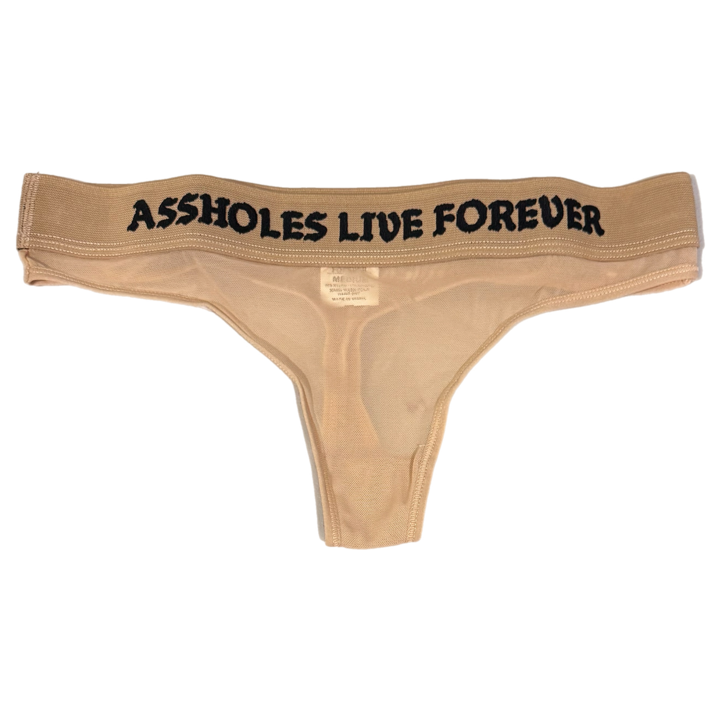 A.L.F. - Beige Mesh Thong