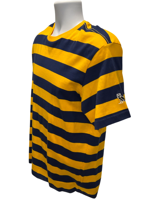 OVO- BLUE/YELLOW STRIPED SHORT SLEEVE T-SHIRT