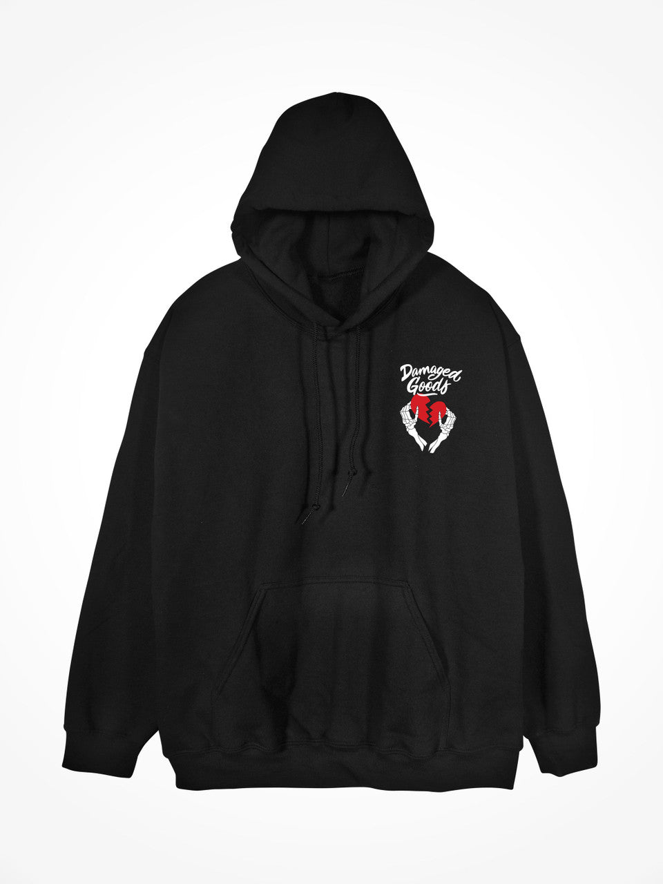 A.L.F. DAMAGED GOODS BLACK HOODIE