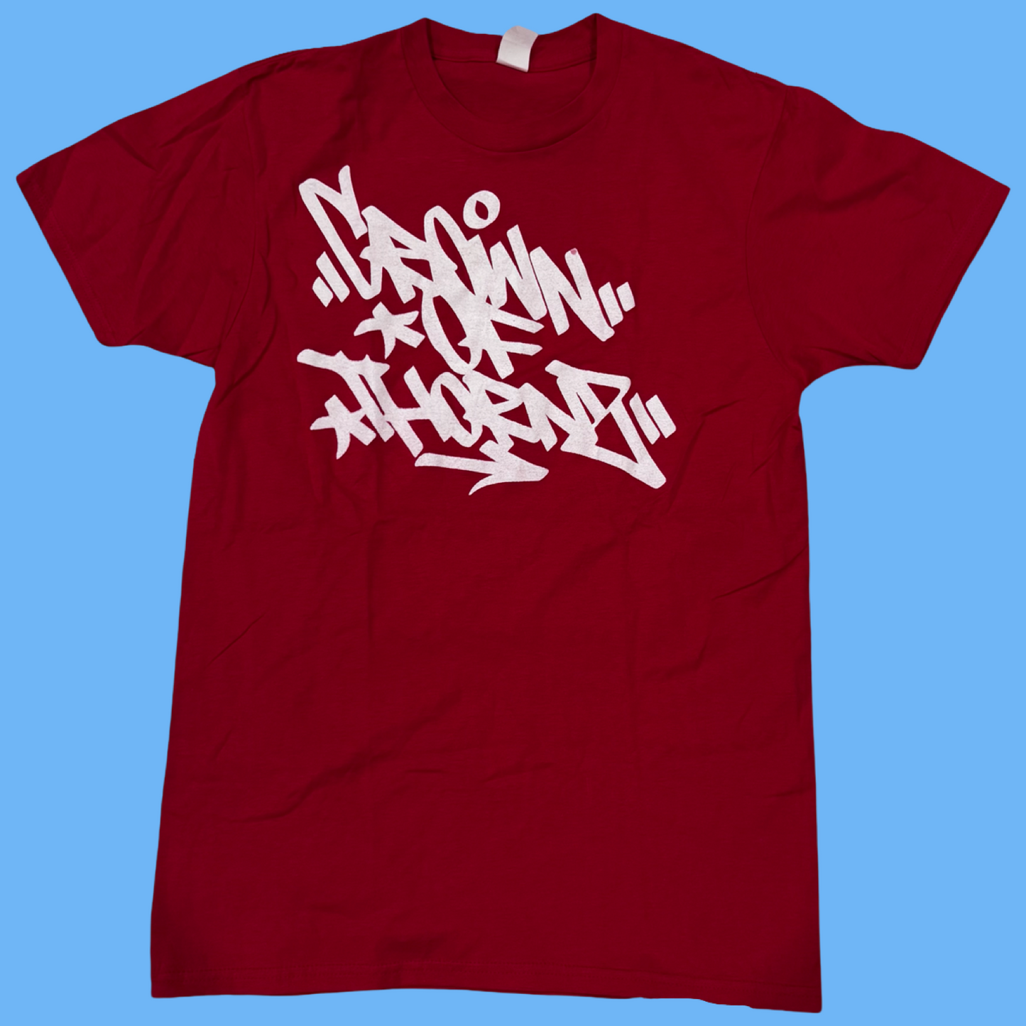 Crown of Thornz - Red Crewneck Handstyle Tee - Small