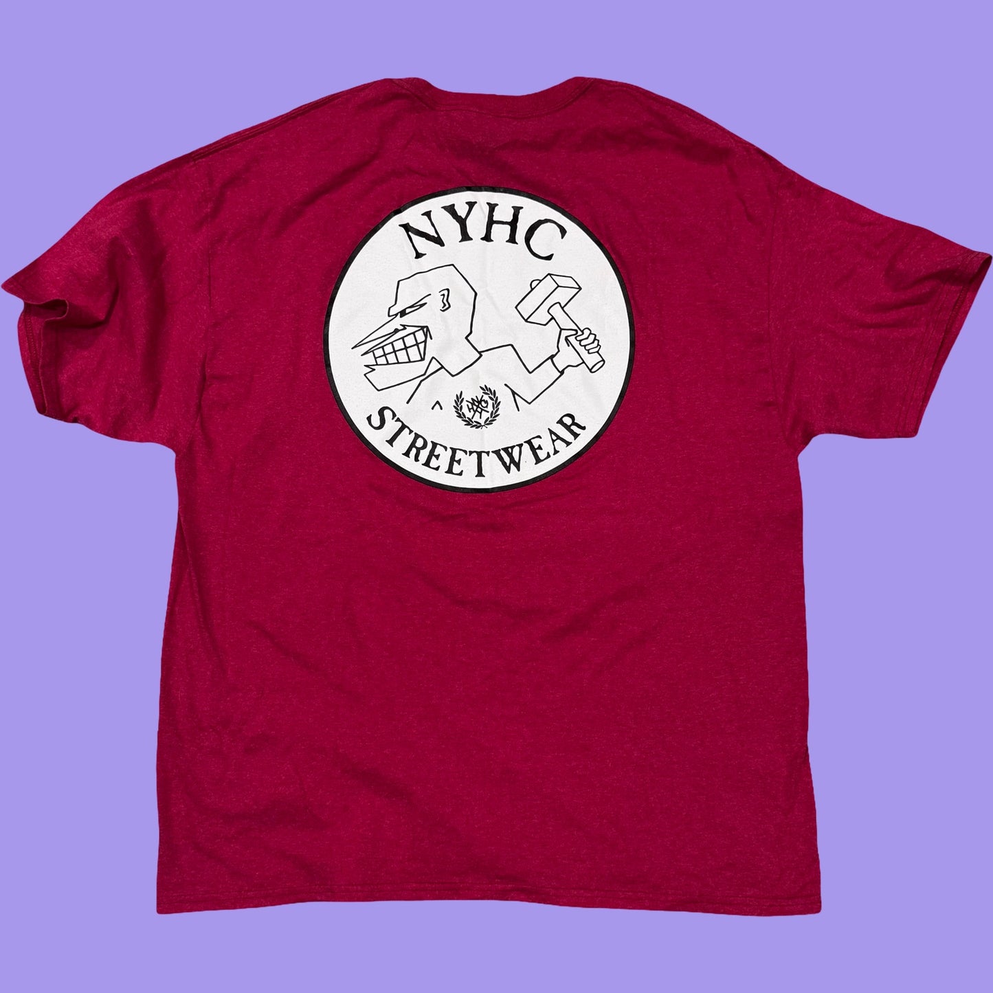 NYHC x RIP - Heathered Red Crewneck Tee