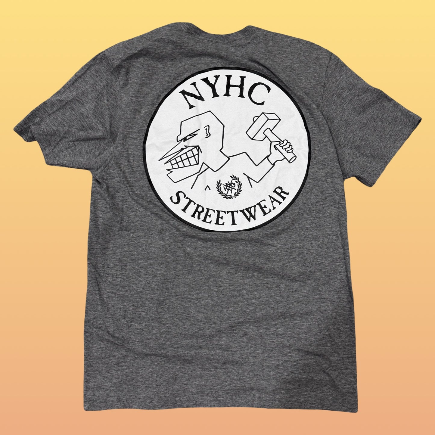 NYHC x RIP - Grey Crewneck Tee - Medium