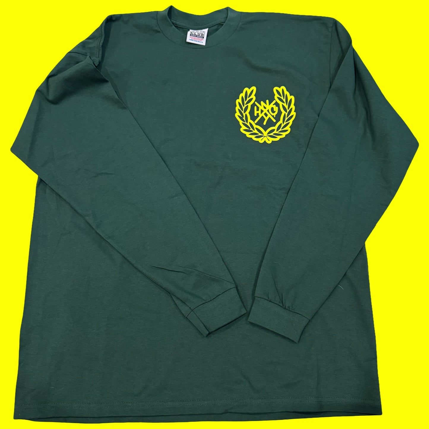 NYHC x ProClub - Hunter Green Long Sleeve Shirts - 2XL