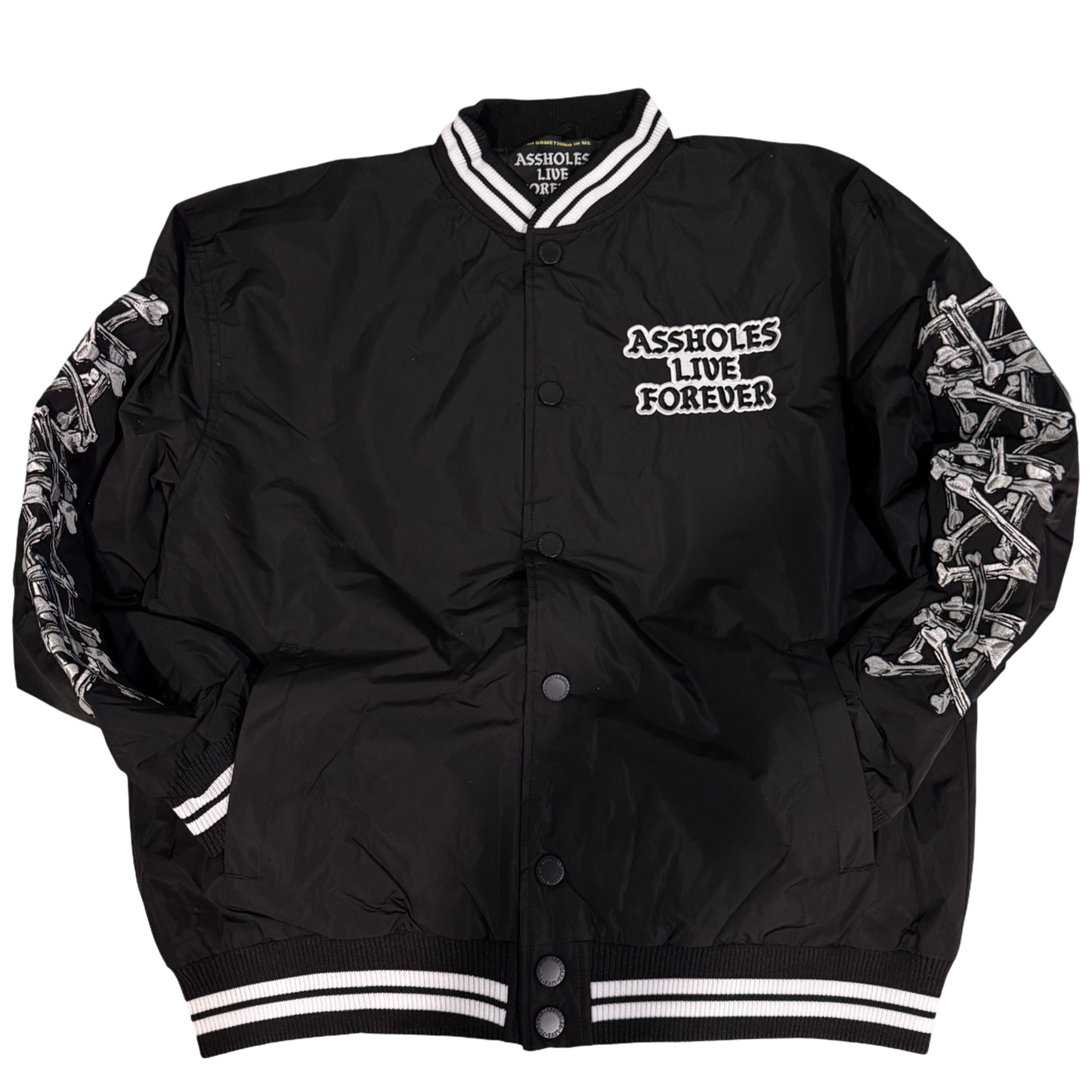 Assholes Live Forever - Varsity Bones Jacket