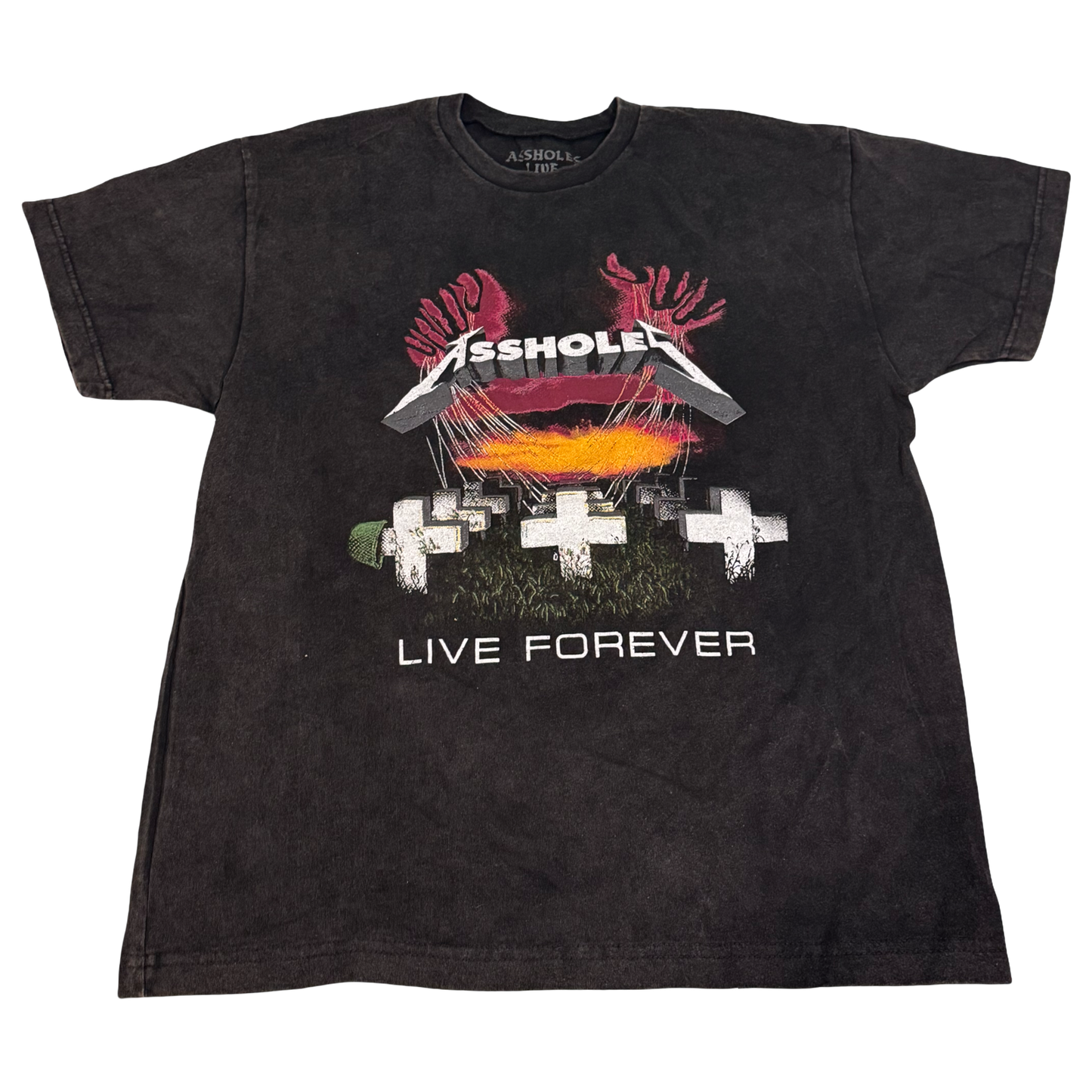 Assholes Live Forever - Metallica Album Cover Style Tee