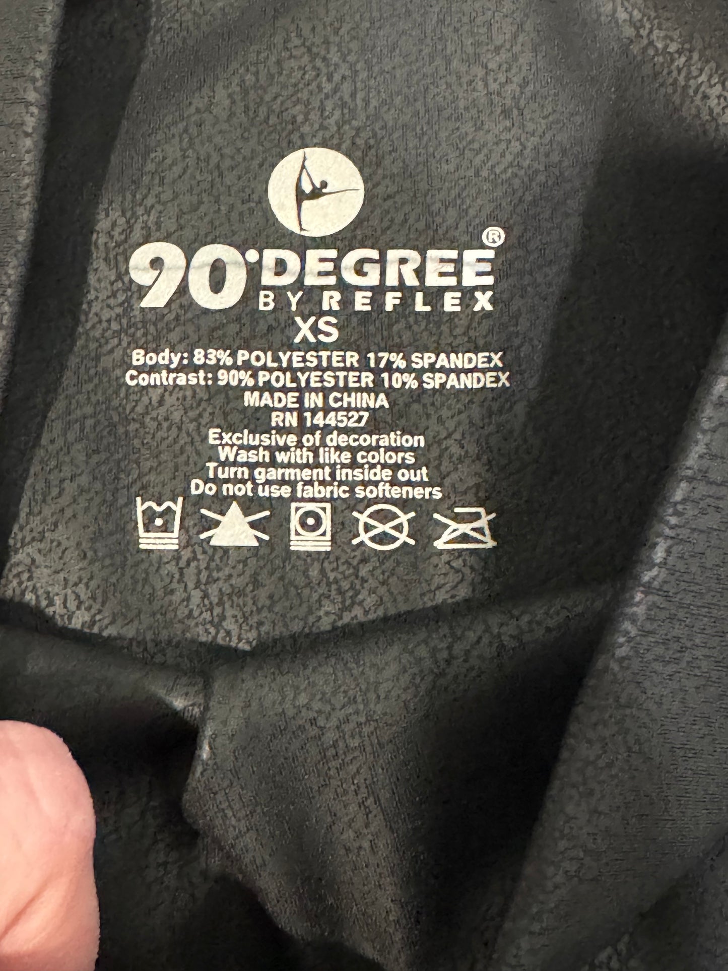 90 Degree by Reflex Faux Leather High Waisted Leggings