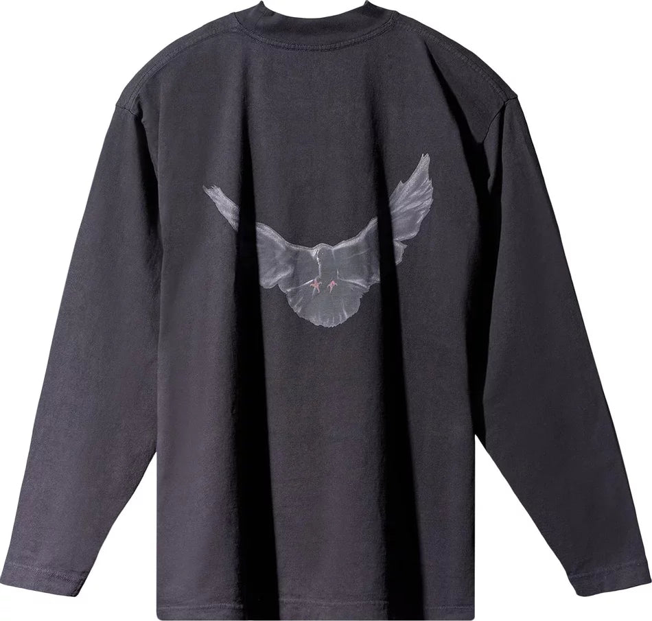 Yeezy Gap Engineered by Balenciaga Black Dove Long-Sleeve Tee 'Black