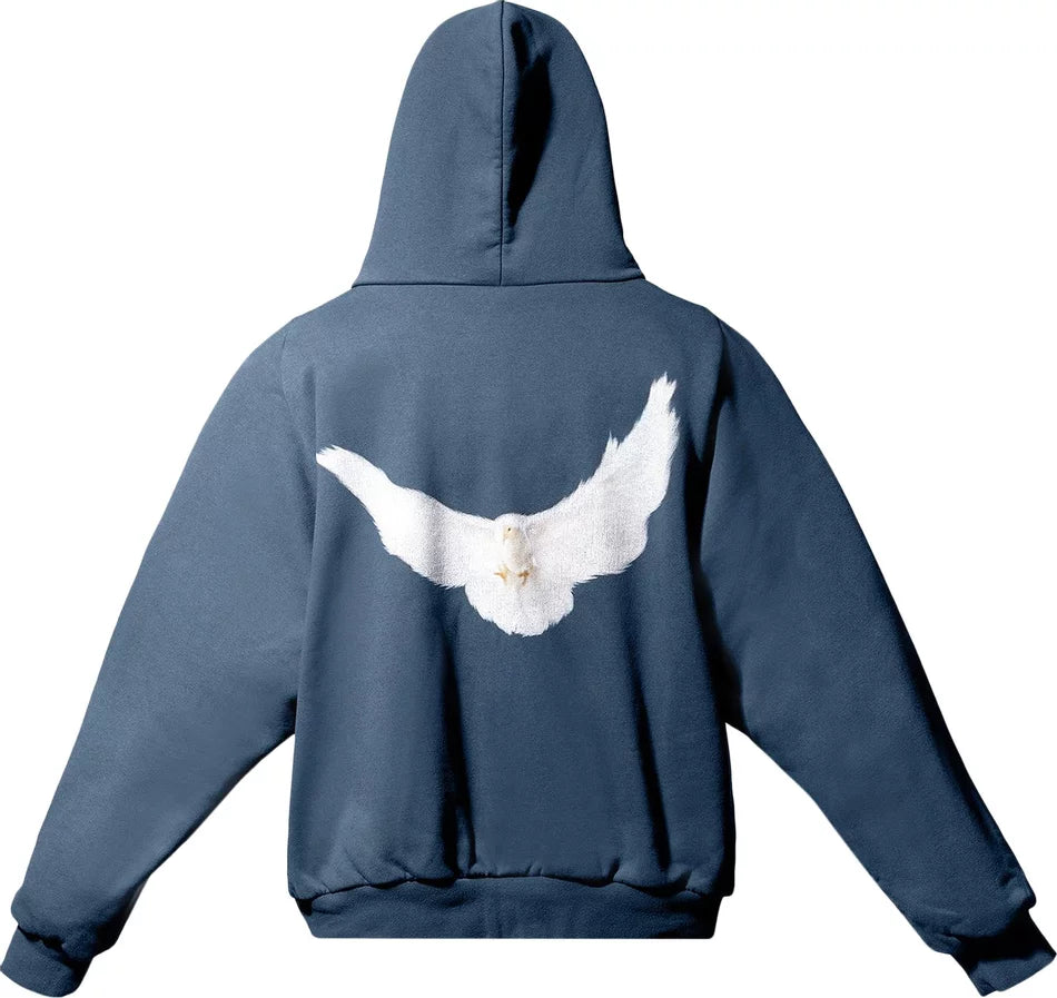 Yeezy Gap Engineered by Balenciaga Dove Shrunken Hoodie 'Dark Blue