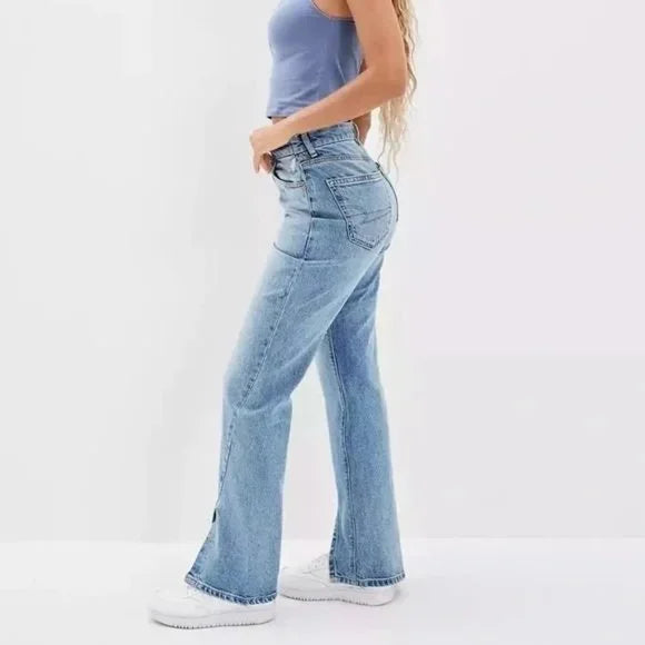 American Eagle Stretch Curvy '90s Bootcut Jean in Faded Indigo Size 6