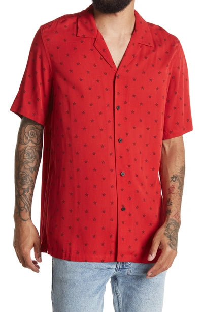 Ksubi Star Resort Shirt Red