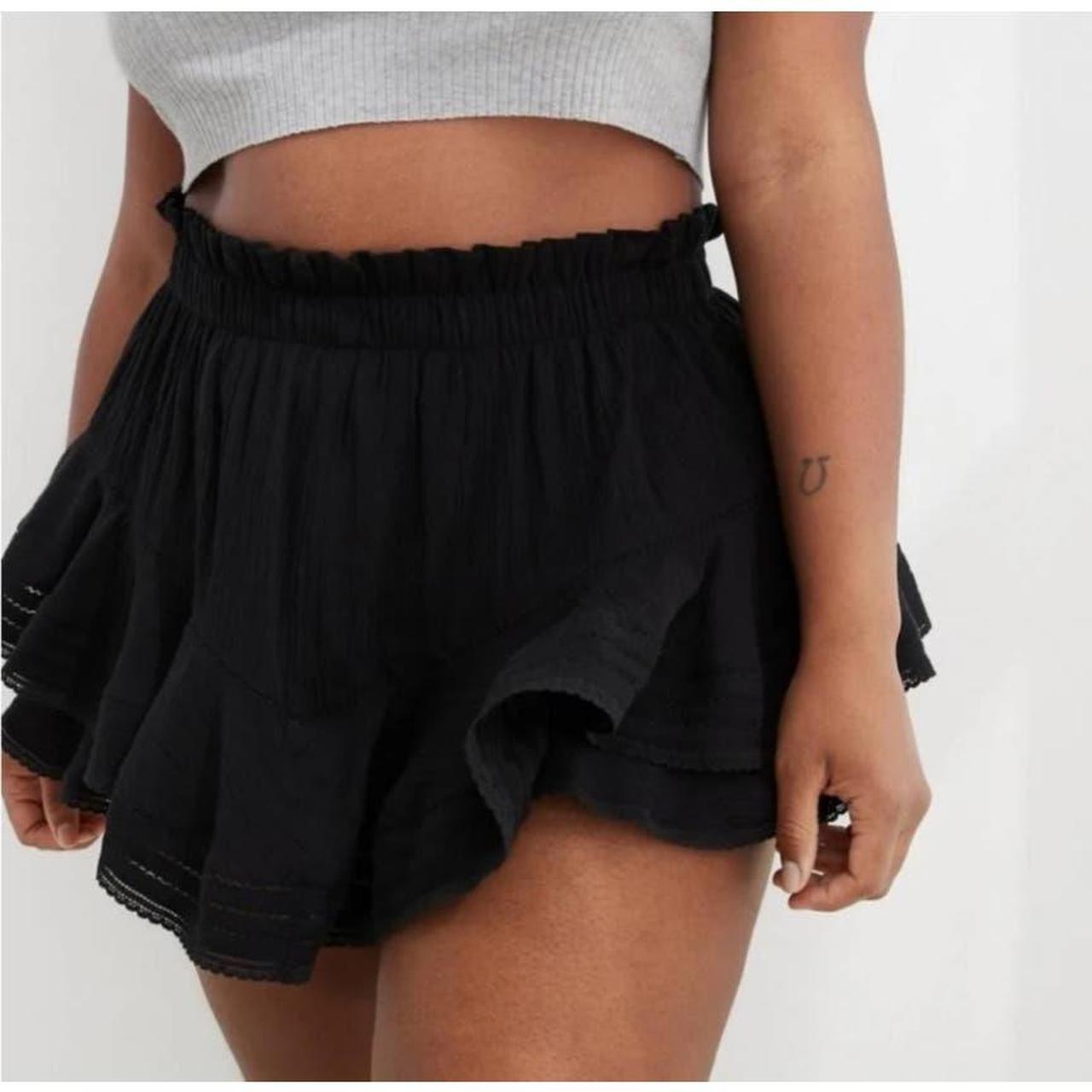 Aerie Black Rock ‘N’ Ruffle Skort