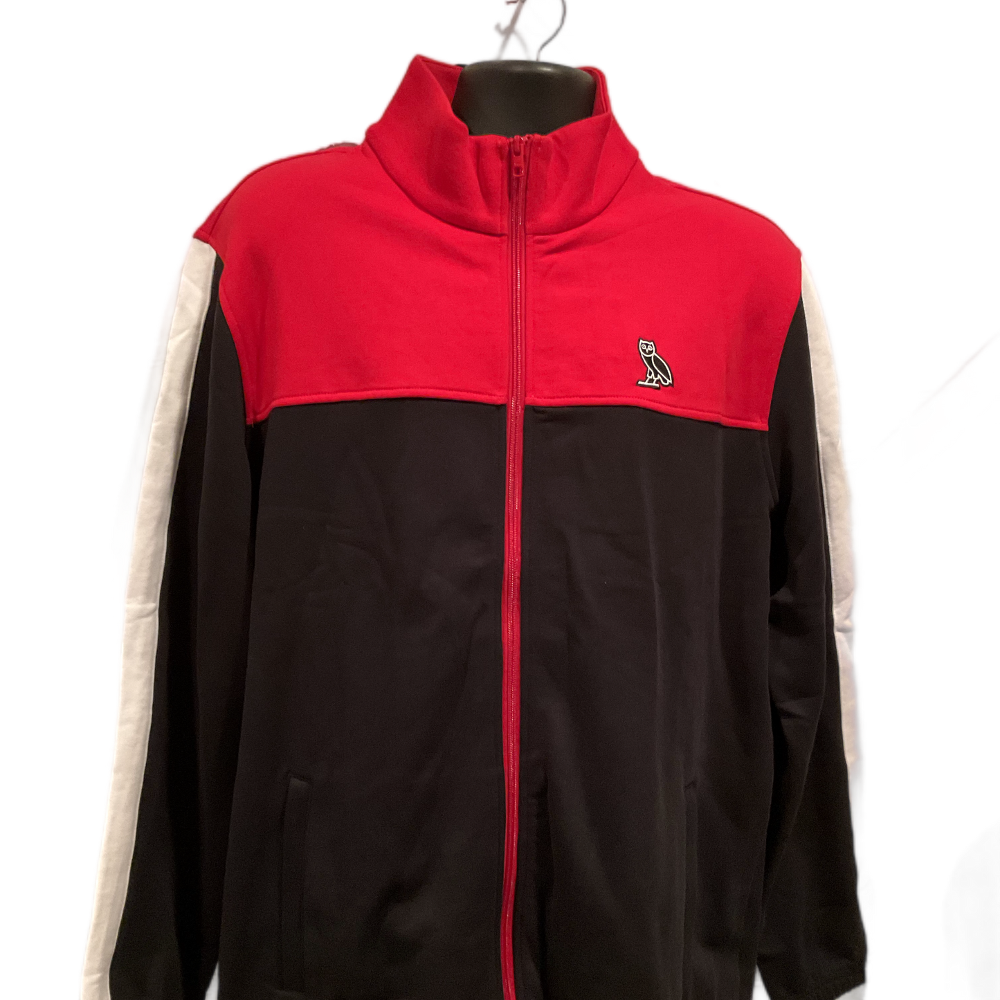 OVO - RED/BLACK/WHITE TRACK JACKET (XL)