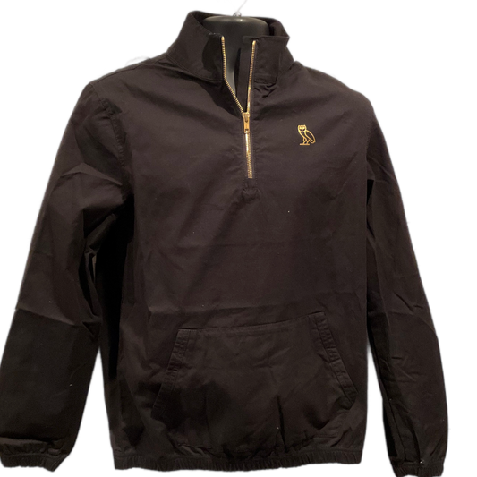 OVO - BLACK HALF ZIP TRACK JACKET (SMALL)