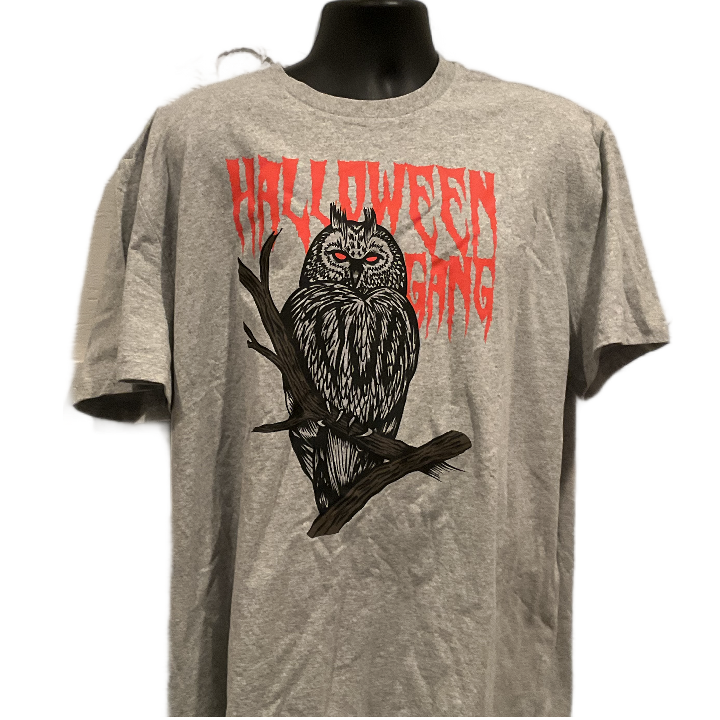 OVO - GREY/RED HALLOWEEN GANG SHORT SLEEVE T-SHIRT (XXL)